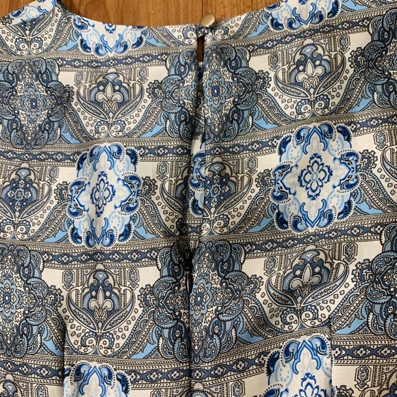 Miss Selfridge Blue Satin Longsleeve Tunic Dress - Picture 6 of 9